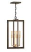 Anders Deluxe Gold and Metallic Matte Bronze 4-Light Chandelier