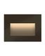 Taper Series Etched Lens 4.5" Aluminum LED Step Light - Bronze