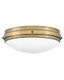 Heritage Brass and Black Oxide LED Flush Mount Light