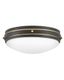 Oliver Black and Brass LED Flush Mount Bowl Light