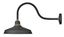 Foundry Classic Textured Black 1-Light Outdoor Gooseneck Lantern