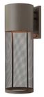 Buckeye Bronze Cylinder 1-Light Dimmable Outdoor Sconce