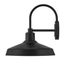 Forge Industrial Chic Black Outdoor Wall Lantern with Dimmable LED