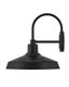 Forge Industrial Chic Black Outdoor Wall Lantern with Dimmable LED