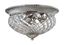 Elegant Pineapple Glass Bowl Flush Mount in Polished Antique Nickel