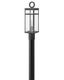 Aged Zinc 22.75" Outdoor Post Lantern with Clear Glass