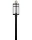 Porter Black and Bronze Outdoor LED Post Lantern