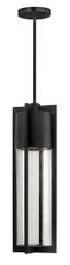 Black Seedy Glass Modern Outdoor Hanging Light