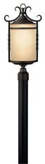 Olde Black Aluminum 3-Light Outdoor Post Lantern