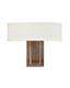 Hampton Brushed Bronze 2-Light Wall Sconce with Off-White Linen Shade