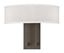 Buckeye Bronze 2-Light Dimmable Wall Sconce with Off-White Linen Shade