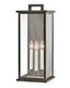 Weymouth 3-Light Dimmable Wall Mount in Oil Rubbed Bronze with Beveled Glass