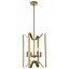 Hoffman Brass Adjustable 4-Light Pendant Fixture