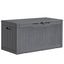 Gray Lockable Plastic 100-Gallon Outdoor Deck Box