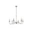 Rohan 30" Polished Nickel Iron Chandelier with Adjustable Height