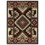 Rustic Buffalo Southwest Red 63" Polypropylene Area Rug