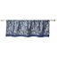 Navy Faux Silk Jacquard Rod Pocket Valance