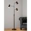 Arc Adjustable 73" Bronze Metal Floor Lamp with Swivel Arms