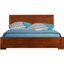 Elegant Cherry Wood Full Platform Bed with Refined Headboard