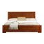 Elegant Cherry Wood Full Platform Bed with Refined Headboard