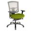 Adjustable Green Mesh & Fabric Office Chair with Padded Arms