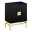 Elegant Black 71" 5-Tier Corner Bookshelf in Durable Particleboard