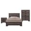 Grayson Dark Brown King Panel 3 Piece Bedroom Set