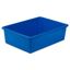 Large Blue Stackable Plastic Storage Bin for Kids