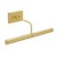 14" Satin Brass Electric Wall Light with Adjustable Angle