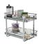 Chrome-Plated Steel 2-Tier Pull-Out Cabinet Organizer