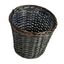 Brown Handwoven Willow Waste Basket with Plastic Liner