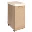 Latte Collapsible Polylinen Laundry Hamper with Lid and Wheels