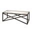 Calix 54" Blackened Bronze Rectangular Glass Coffee Table