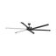 Huff 96" Matte Black Ceiling Fan with Remote Control