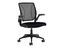 Compact Black Mesh Swivel Task Chair with Adjustable Arms