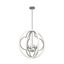 Gablecrest 24" Rustic White Painted Concrete 4-Light Globe Pendant