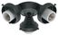 Hunter 3-Light Black Fitter Ceiling Fan Accessory