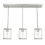 Astwood 28.5" Brushed Nickel Linear Cluster Pendant with LED Glass Lights