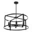 Astwood 26" Matte Black Art Deco Drum Chandelier