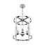 Astwood Mini Nickel Cage Chandelier - 18" Transitional Design