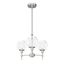 Brushed Nickel Crystal 3-Light Candle Chandelier