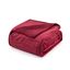 Burgundy Twin Reversible Fleece Sherpa Throw Blanket