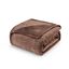 Twin Coffee Reversible Fleece Sherpa Throw Blanket