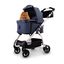 Blue Denim 3-in-1 Pet Stroller with Removable Carrier