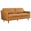 Impart 71'' Tan Genuine Leather Track Arm Sofa