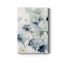 Large Blue and Beige Abstract Canvas Art with Wood Frame