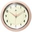 Retro Rose Blush Round Aluminum Wall Clock, 10-inch