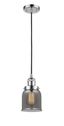 Mini Bell 5" Silver Chrome LED Mini Pendant for Indoor/Outdoor