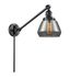 Black Brass 35" Dimmable Swing Arm Wall Sconce