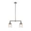 Deco Swirl Brushed Satin Nickel 21" Island Light with Adjustable Swivels